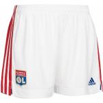 Shorts adidas Olympique Lyonnais blancs à rayures en polyester Olympique Lyonnais Taille XXS classiques pour femme 