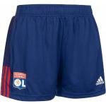 Shorts adidas Olympique Lyonnais bleus à rayures en polyester Taille XS classiques pour femme 