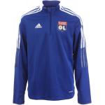 Sweats zippés bleus en polyester enfant Olympique Lyonnais classiques 
