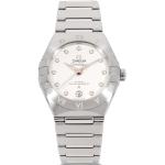 Montres Omega Constellation blanches pour femme 