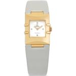 Montres Omega Constellation blanches en or jaune 18 carats seconde main pour femme 