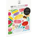 OMY Planches de 100 Stickers repositionnables Food - pour créer des recettes