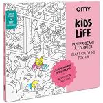Omy Poster géant à colorier pour enfants - Vie des enfants