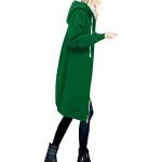 Parkas longues vertes coupe-vents à capuche à manches longues Taille 4 XL look fashion pour femme 