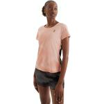Maillots de running On-Running Performance en fil filet à manches courtes Taille L look fashion pour femme 