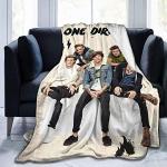 One Direction Couverture en flanelle ultra douce en micro polaire pour lit, canapé, salon 101 x 127 cm