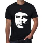 Homme Tee-Shirt Che Guevara T-Shirt Graphique Éco-Responsable Vintage Cadeau Nouveauté Noir Profond 3XL