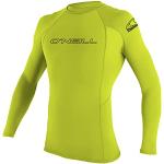 O'Neill Wetsuits Basic Skins L/s Crew Veste Manches Longues Homme, Lime, FR : S (Taille Fabricant : S)