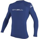ONEILL WETSUITS Basic Skins L/S Crew Veste Manches Longues Homme, Pacific, FR (Taille Fabricant : XL)