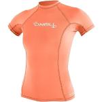 Chemises O'Neill Wetsuits orange à manches courtes à manches courtes Taille XL look fashion pour femme en promo 