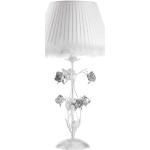Lampes de table blanches en métal romantiques 