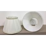Lampes de table blanc d'ivoire en tissu contemporaines 