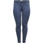 Jeans skinny Only Carmakoma bleus en viscose lavable en machine Taille XL plus size look fashion pour femme en promo 