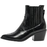 Bottines western & bottines cowboy Only noires en caoutchouc étanches Pointure 37 look fashion pour femme en promo 