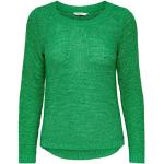 Pullovers Only verts à manches longues à col rond Taille L classiques pour femme 
