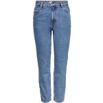 Jeans taille haute Only Denim bleus Taille M W30 coupe mom pour femme en promo 