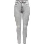 Jeans taille haute Only Denim gris clair W25 look fashion pour femme en promo 