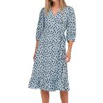 Robes cache-coeur Only bleues en polyester midi Taille XS look casual pour femme en promo 