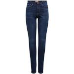 Jeans droits Only Blush bleues foncé bruts Taille XS look fashion pour femme 