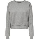 Sweats à col rond Only gris clair en polyester Taille XL look fashion pour femme 