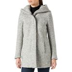 Manteaux en laine Only gris clair Taille XS petite look fashion pour femme 