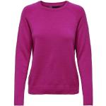 Pulls col rond Only rose fushia en viscose à col rond Taille XXL look fashion pour femme 