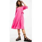 Robes cache-coeur Only roses mi-longues Taille S look casual pour femme en promo 