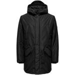 Parkas Only & Sons noires Taille S look fashion pour homme 