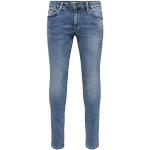 Jeans slim Only & Sons bleues claires W34 look fashion pour homme en promo 