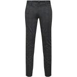 Pantalons chino Only & Sons gris à carreaux stretch Taille XXL W38 L32 look fashion pour homme en promo 