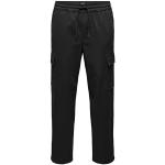 Pantalons cargo Only & Sons noirs Taille M look fashion pour homme 