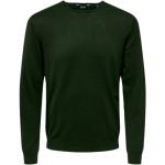 Pulls col rond Only & Sons verts en viscose à col rond Taille XS pour homme 