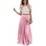 Jupes longues roses Taille M look fashion pour femme 