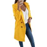 Vestes vintage jaunes à manches longues Taille XL look fashion pour femme 