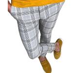 Pantalons taille élastique d'automne jaunes Taille M look casual pour homme 
