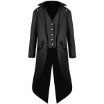 Manteaux gothiques noirs Taille S steampunk pour homme 