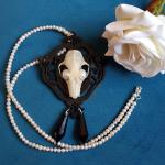 Colliers en velours à perles gothiques personnalisés look gothique 