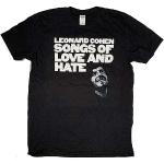 opinion Leonard Cohen T Shirt - Songs of Love and Hate Cotton T-Shirts à Manches Courtes(X-Large)