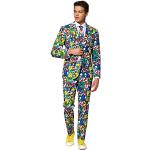 OppoSuits Crazy Prom Suits for Men – Super Mario – Comes with Jacket, Pants and Tie in Funny Designs Costume d39homme, Multicolore, 36 Homme