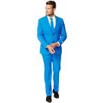 OppoSuits Solid Color Party for Men – Blue Steel – Full Suit: Includes Pants, Jacket and Tie Costume d39homme, 38 Homme