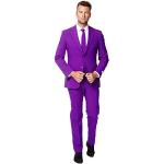 OppoSuits Solid Color Party for Men – Purple Prince – Full Suit: Includes Pants, Jacket and Tie Costume d39homme, 42 Homme