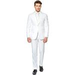 OppoSuits Solid Color Party for Men – White Knight – Full Suit: Includes Pants, Jacket and Tie Costume d39homme, 46 Homme