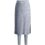 Jupes longues d'automne gris clair midi Taille XL look fashion pour femme 