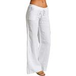Pantalons taille basse blancs Taille XS look casual pour femme 