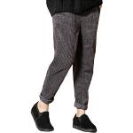 Pantalons en velours d'automne gris en velours Taille XS look fashion pour femme 
