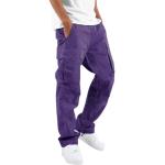 Pantalons baggy violets Taille XS look casual pour homme 