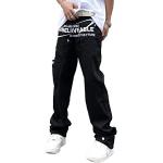 Jeans baggy noirs Taille S look Hip Hop pour homme 