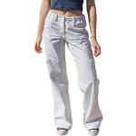 Pantalons taille haute blancs Taille S look streetwear pour femme 