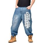 Pantalons baggy bleues claires Taille 3 XL look urbain pour homme 