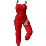 Combi pantalons rouges Taille XXL look fashion pour femme 